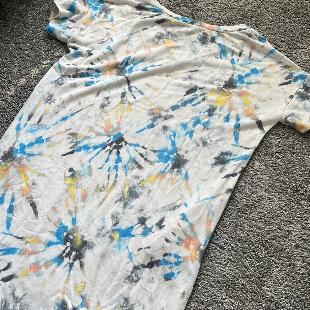 Taupe paint splatter dress - Picture 9 of 12